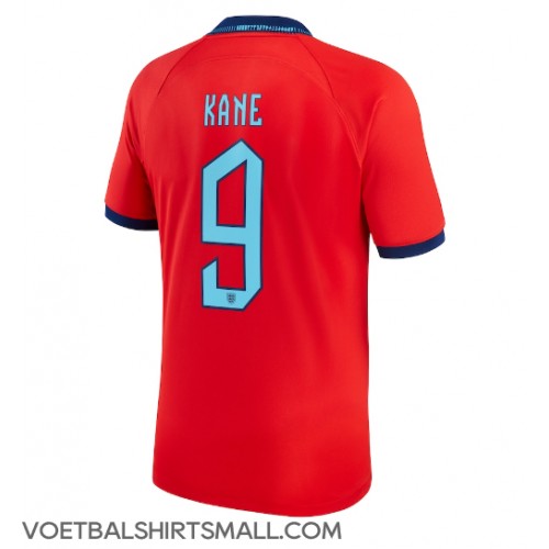 Engeland Harry Kane #9 Voetbalkleding Uitshirt WK 2022 Korte Mouwen